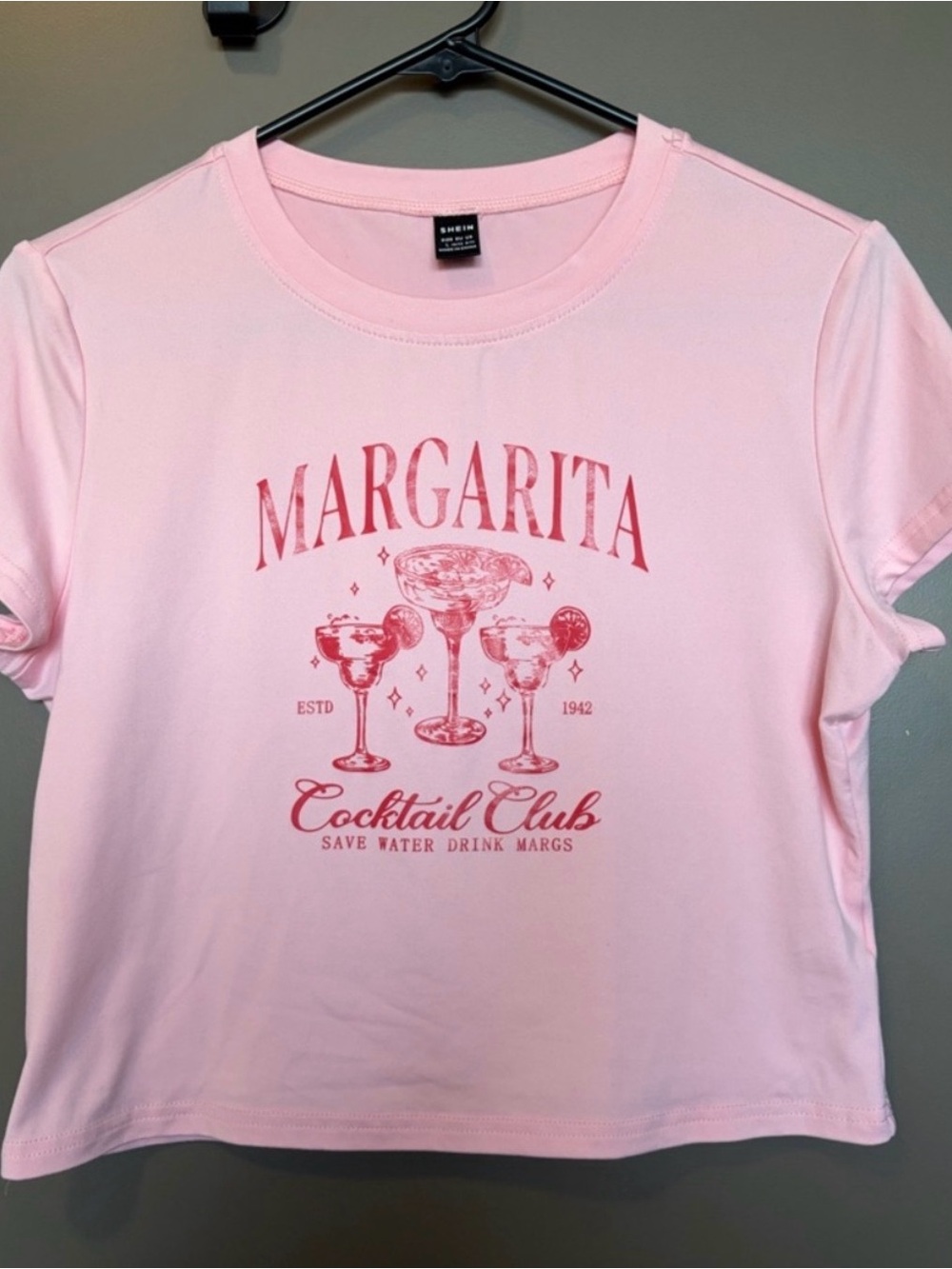 SHEIN Margarita Cocktail Club Graphic Tee